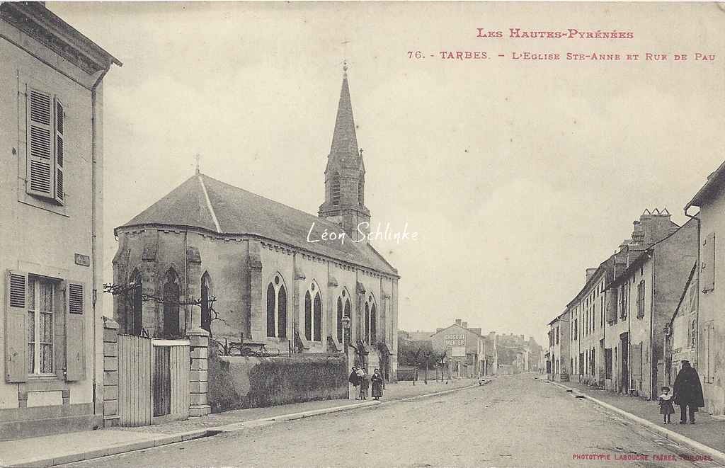 76 - L'église Sainte-Anne et Rue de Pau