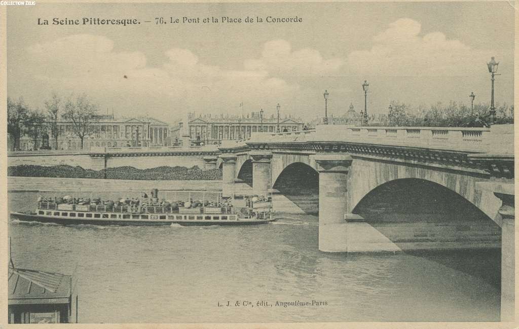 76 - Le Pont et la Place de la Concorde