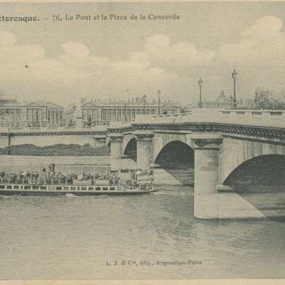 76 - Le Pont et la Place de la Concorde