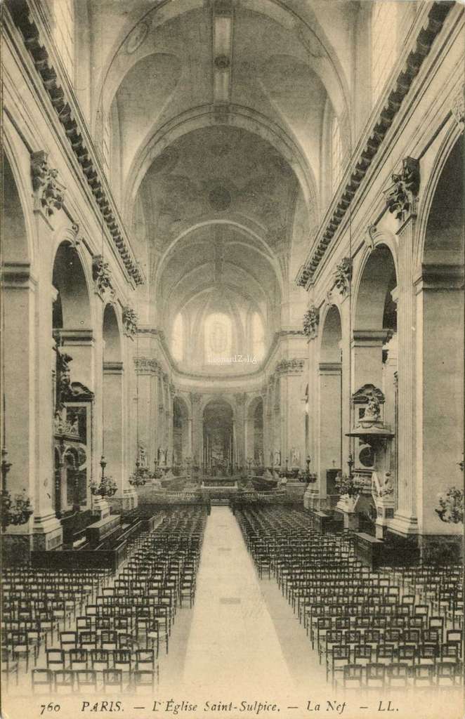 760 - PARIS - L'Eglise Saint-Sulpice - La Nef