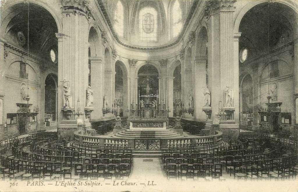 761 - PARIS - L'Eglise St-Sulpice - Le Choeur