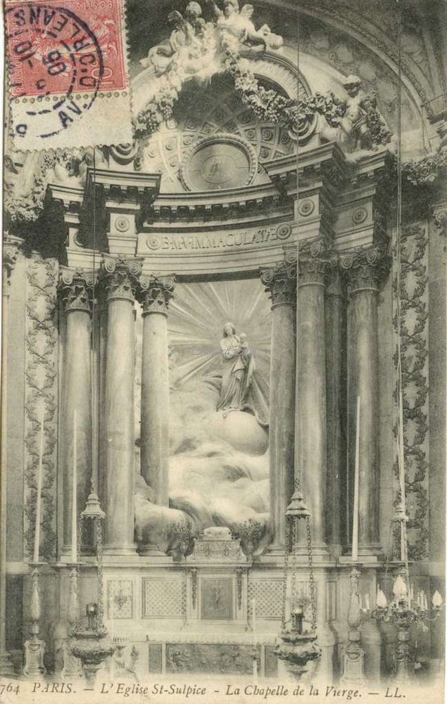 764 - PARIS - L'Eglise St-Sulpice - La Chapelle de la Vierge
