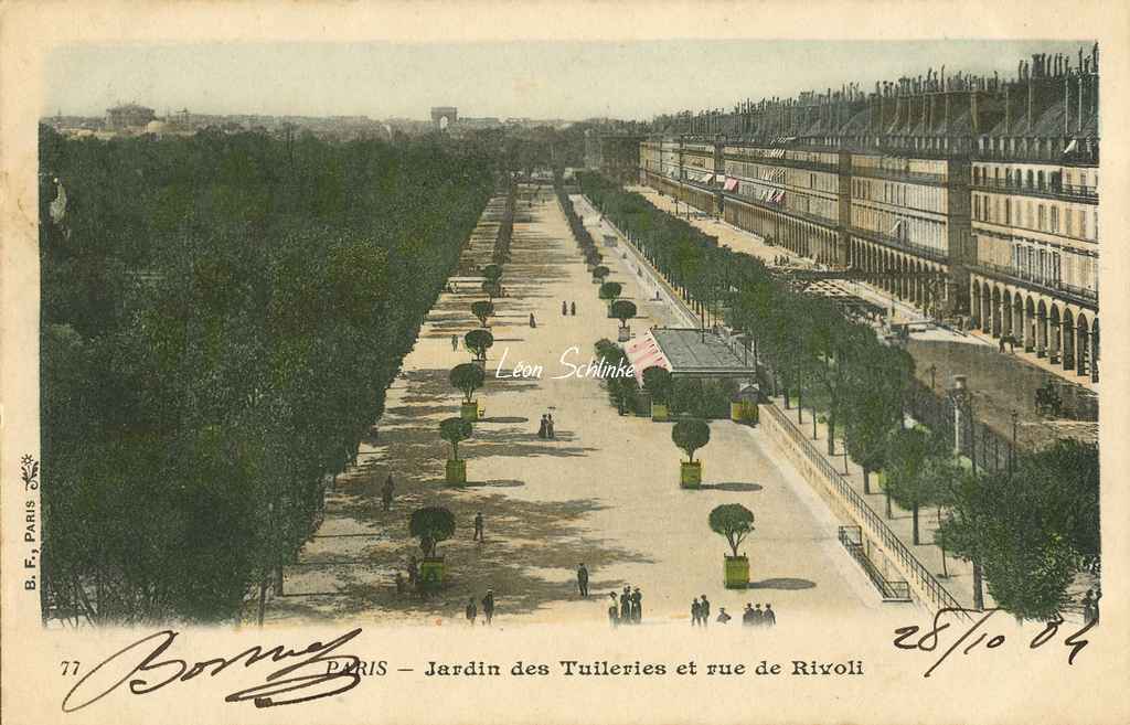 77 - Jardin des Tuileries et rue de Rivoli