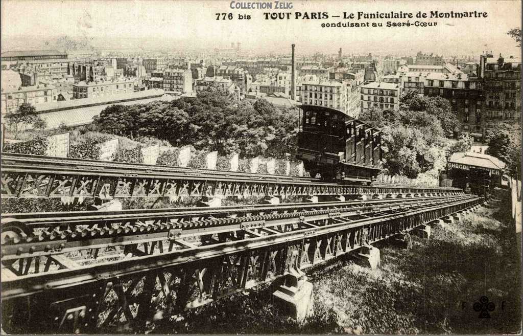 776 bis - Le Funiculaire de Montmartre conduisant au Sacré-Coeur