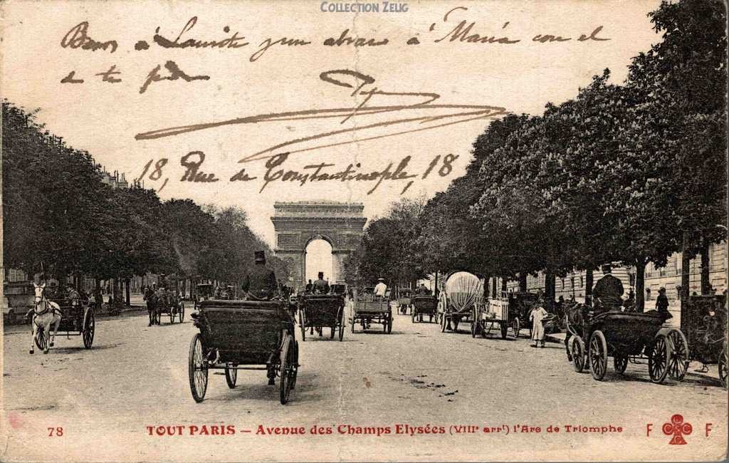 78 - Avenue des Champs-Elysées - L'Arc de Triomphe