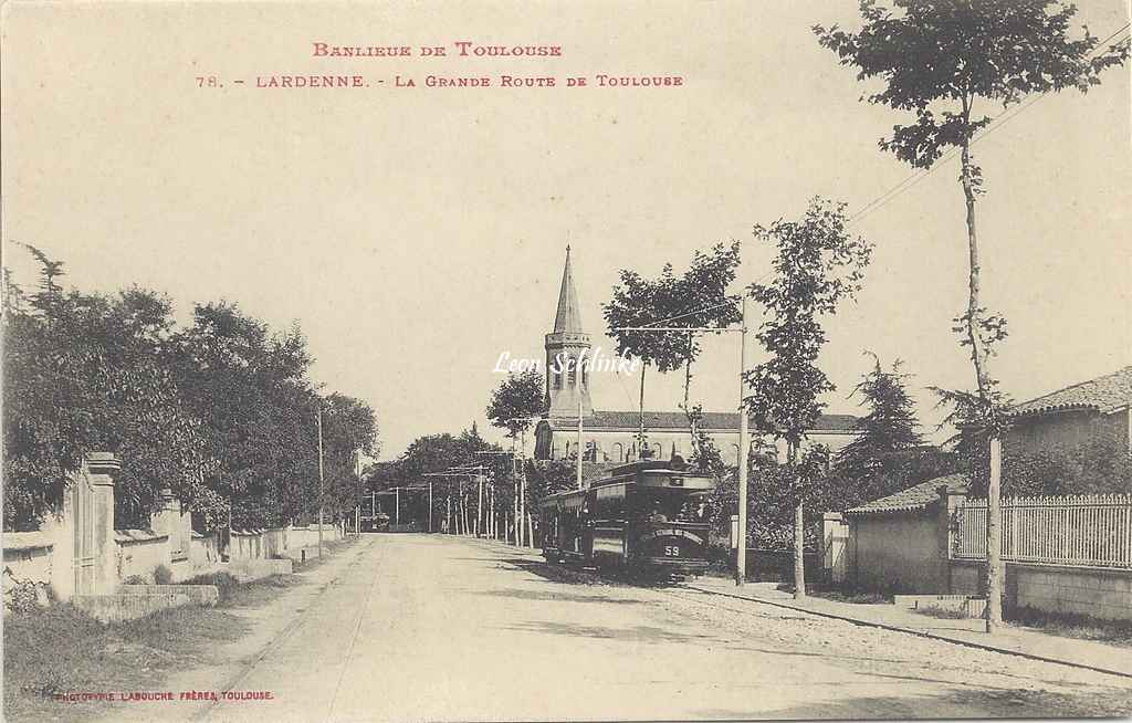 78 - Lardenne - La grande route de Toulouse