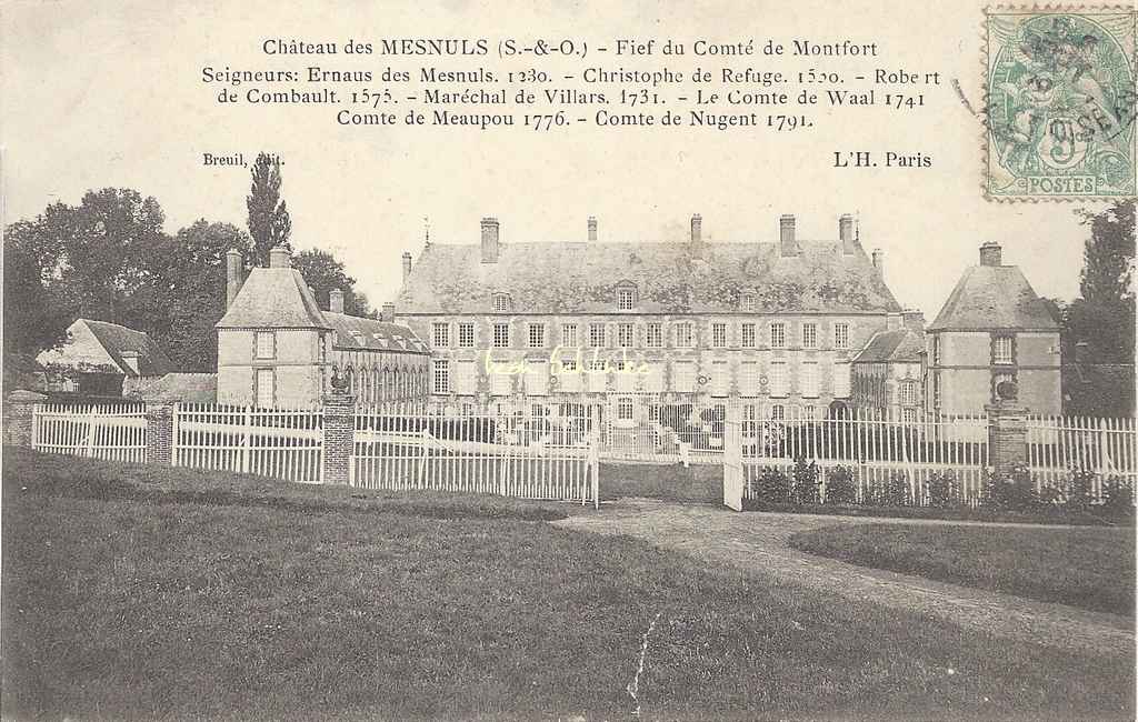 78-Les Mesnuls - Le Château (L'H. Paris, Breuil edit.)