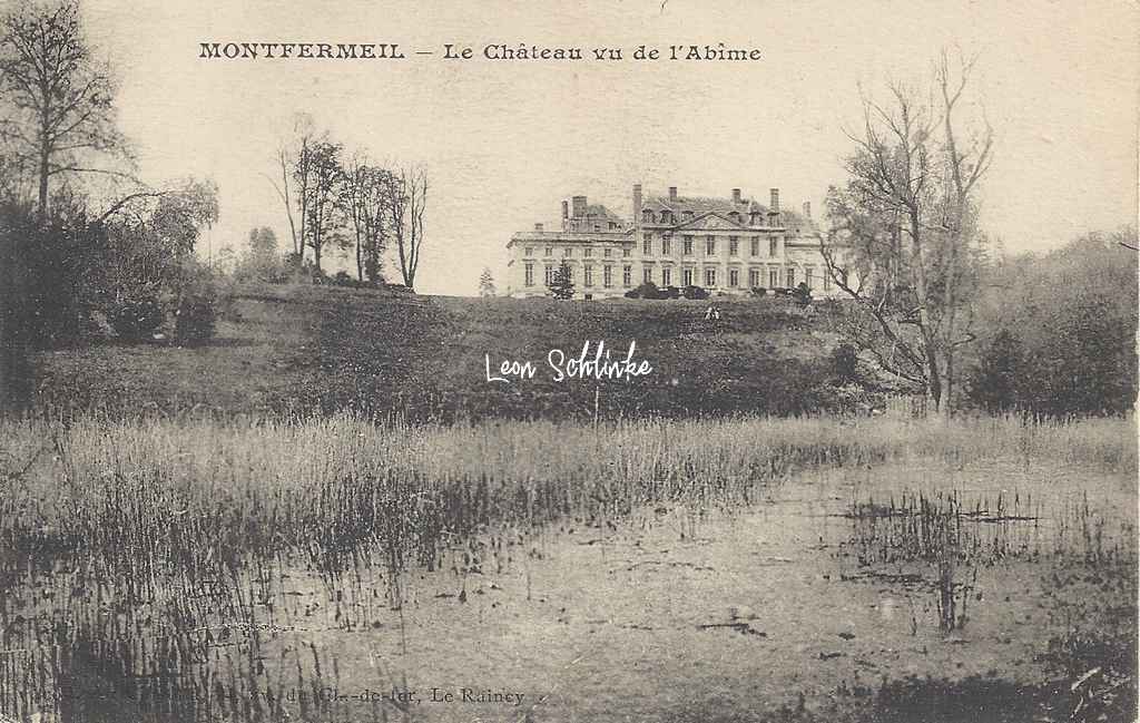 78-Montfermeil - Le Château vu de l'Abîme (illisible)