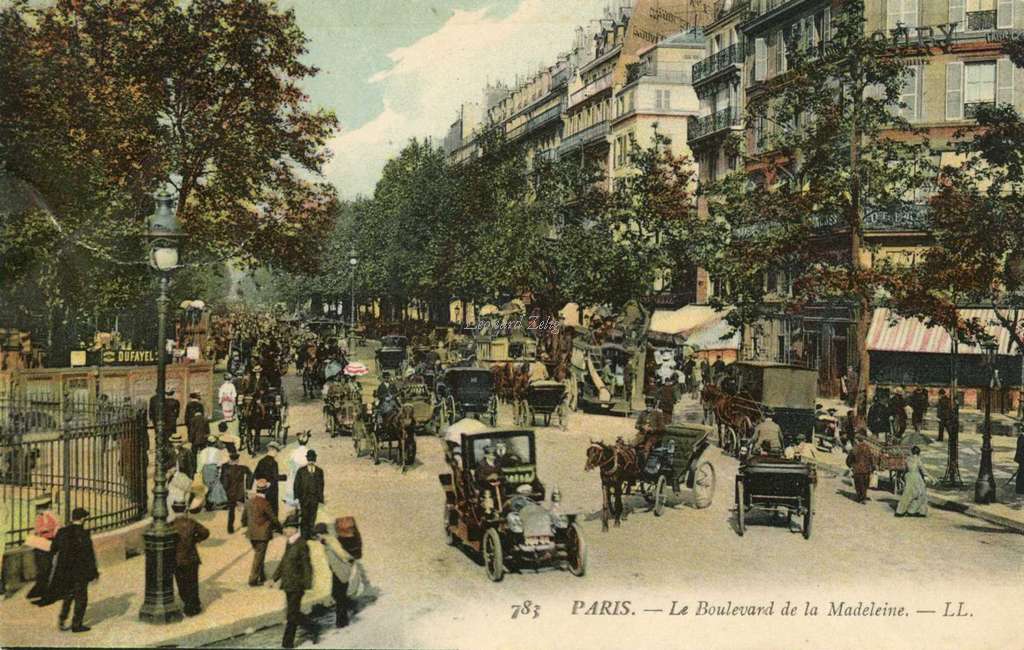 783 - PARIS - Le Boulevard de la Madeleine