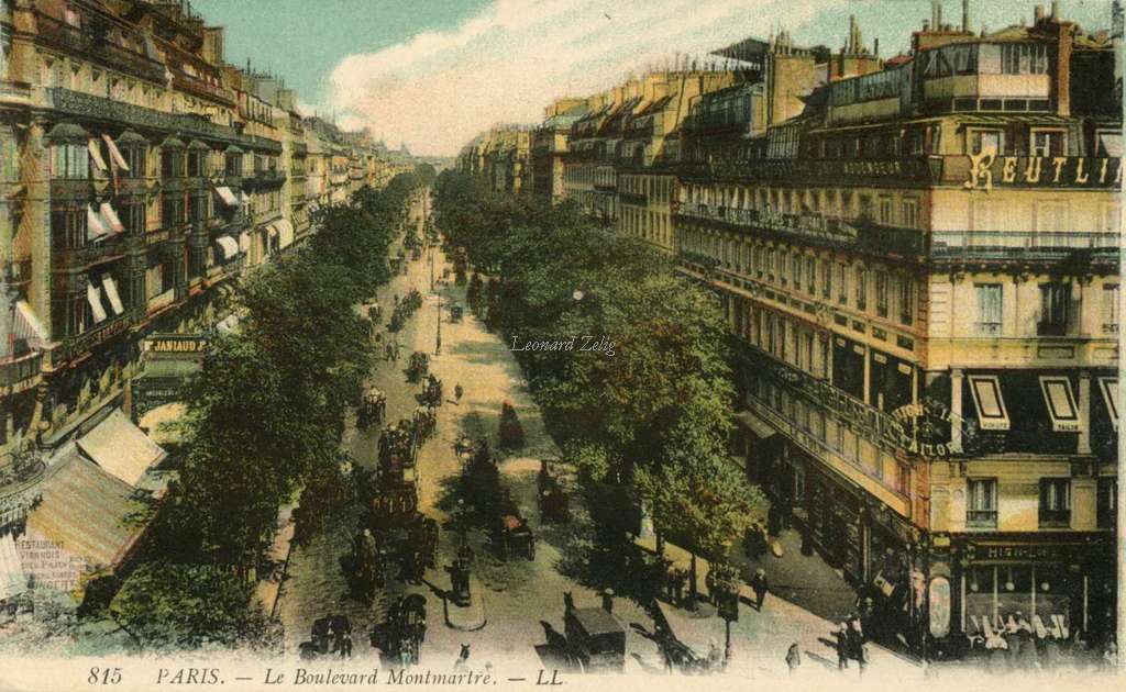 815 - PARIS - Le Boulevard Montmartre