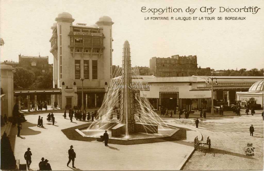 82 - La Fontaine R.Lalique et la Tour de Bordeaux