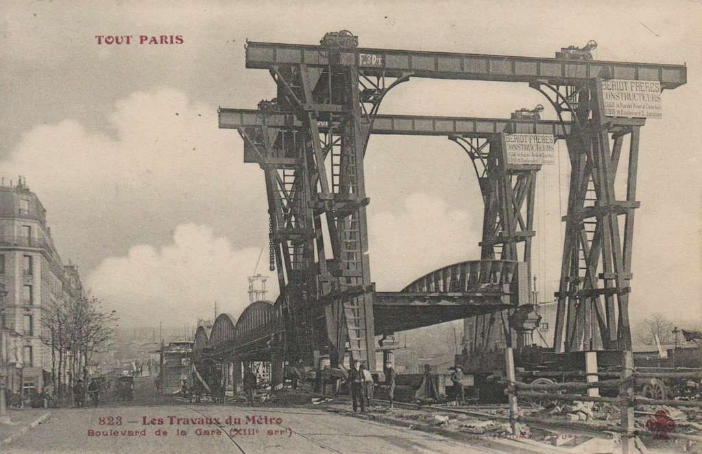 823 - Les Travaux deu Métro - Boulevard de la Gare