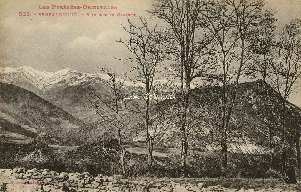 833 - Serralongue - Vue sur le Canigou