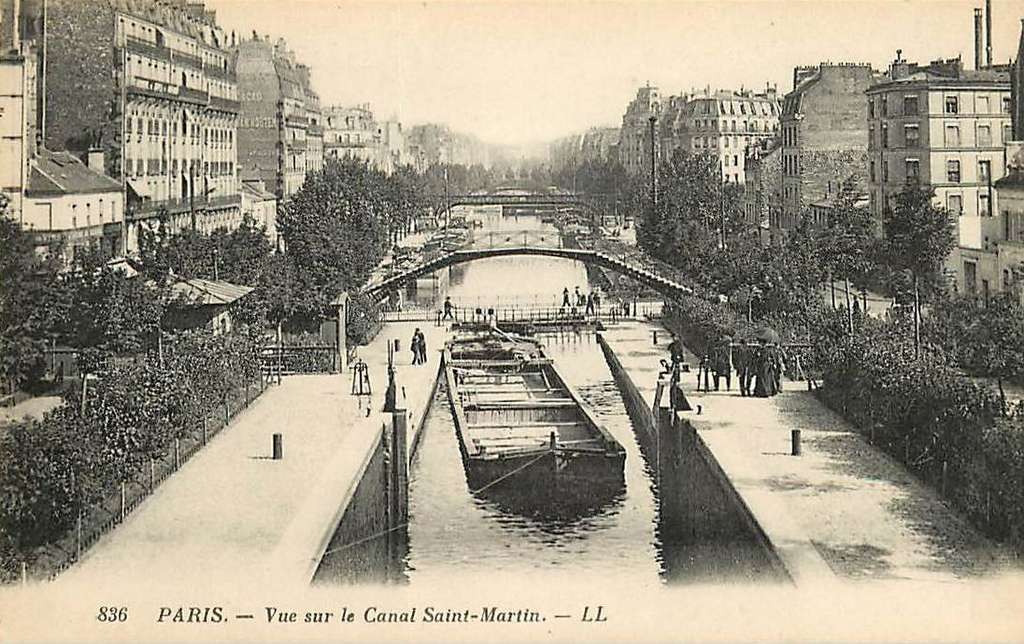 836 - PARIS - Vue sur le Canal Saint-Martin