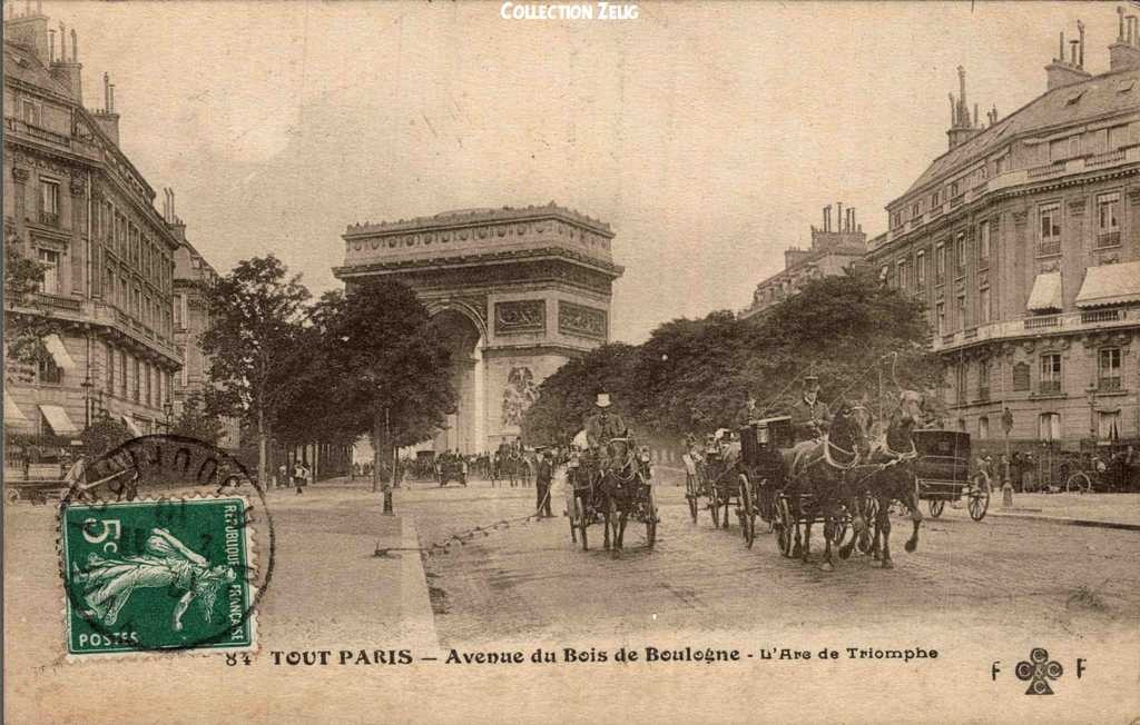 84 - Avenue du Bois de Boulogne - L'Arc de Triomphe
