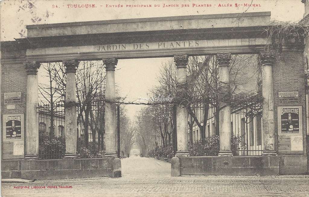84 - Entrée principale du Jardin des Plantes - Allée St-Michel