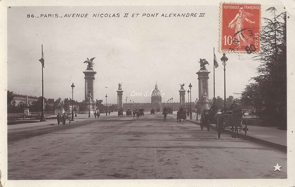 86 - Avenue Nicolas II et Pont Alexandre III