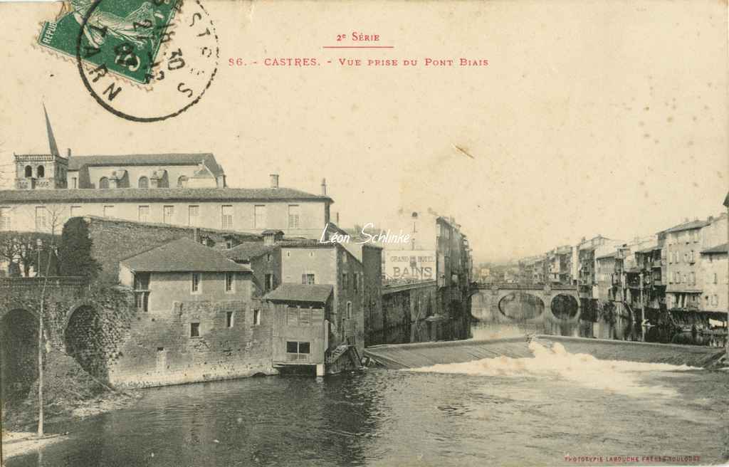 86 - Castres - Vue prise du Pont Biais