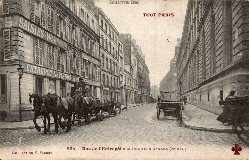 864 - Rue de l'Entrepôt à la Rue de la Douane