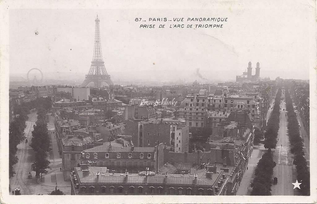 87 - Vue panoramique prise de l'Arc de Triomphe