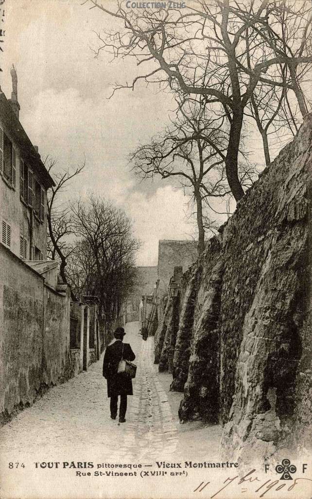 874 - Vieux-Montmartre - Rue Saint-Vincent