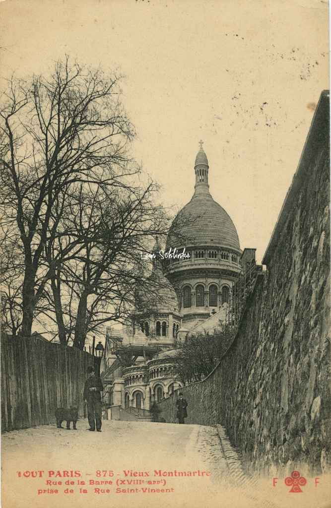 875 - Vieux Montmartre, rue de la Barre