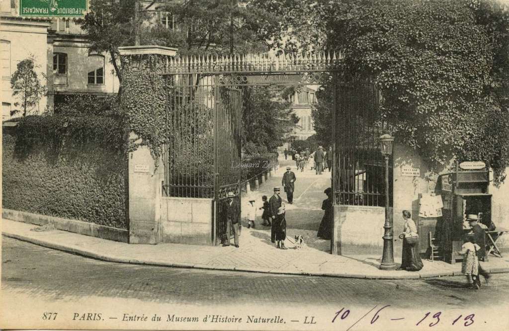 877 - PARIS - Entrée du Museum d'Histoire Naturelle