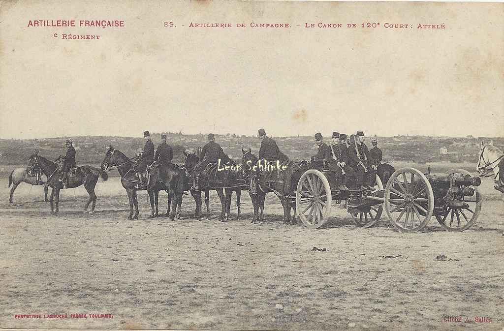 89 - Le Canon de 120 court - Attelé