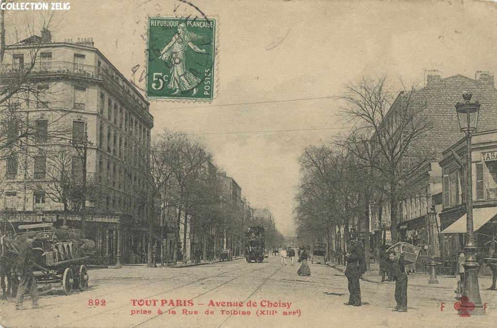 892 - Avenue de Choisy prise de la Rue de Tolbiac