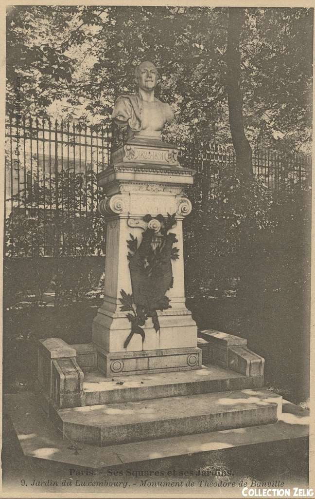 9 - Jardin du Luxembourg - Monument de Théodore de Banville