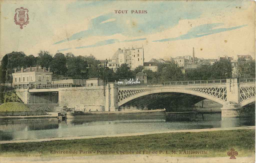 91 - Environs de Paris - Pont du Chemin de Fer à Alfortville