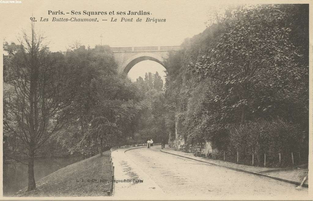 92 - Les Buttes-Chaumont - Le Pont de Briques