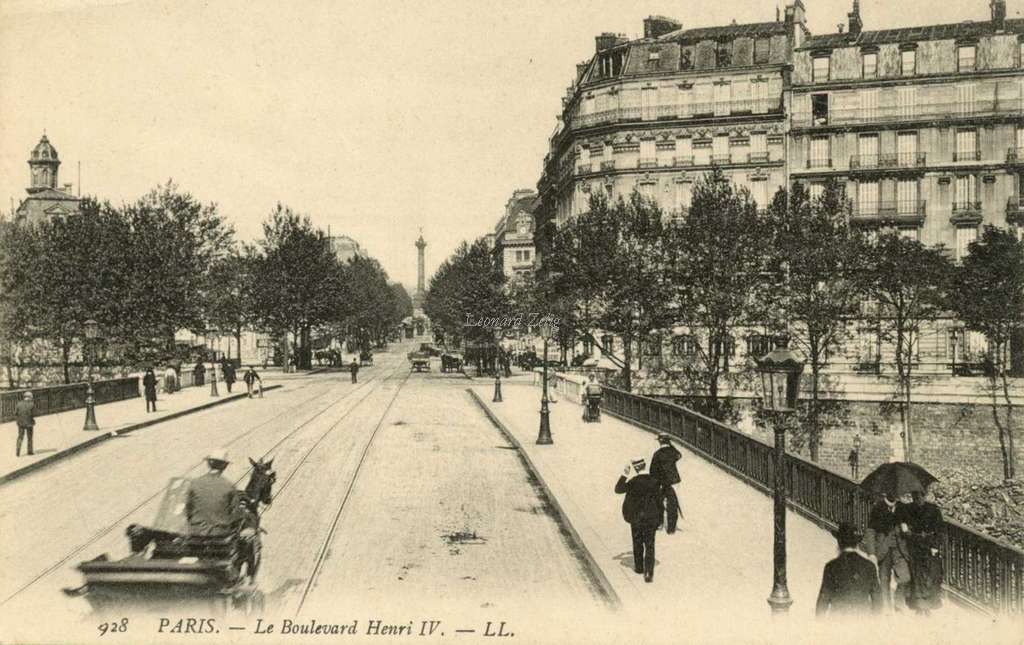 928 - PARIS - Le Boulevard Henri IV