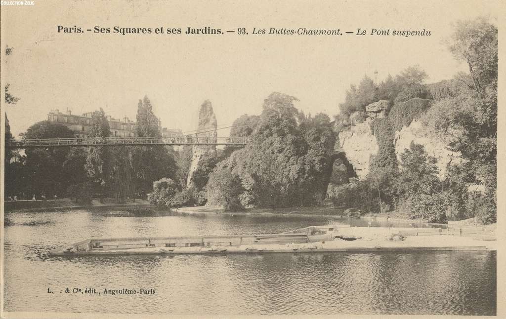 93 - Les Buttes-Chaumont - Pont suspendu