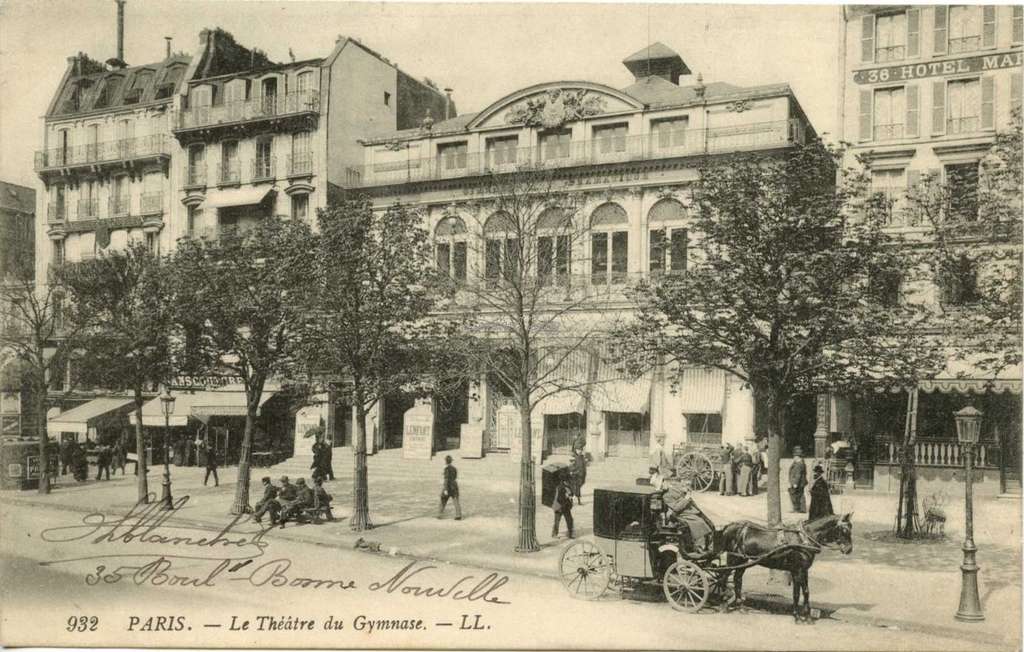 932 - PARIS - Le Théâtre du Gymnase