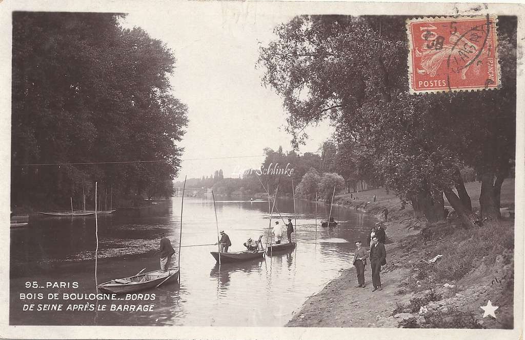95 - Bois de Boulogne - Bords de Seine après le Barrage