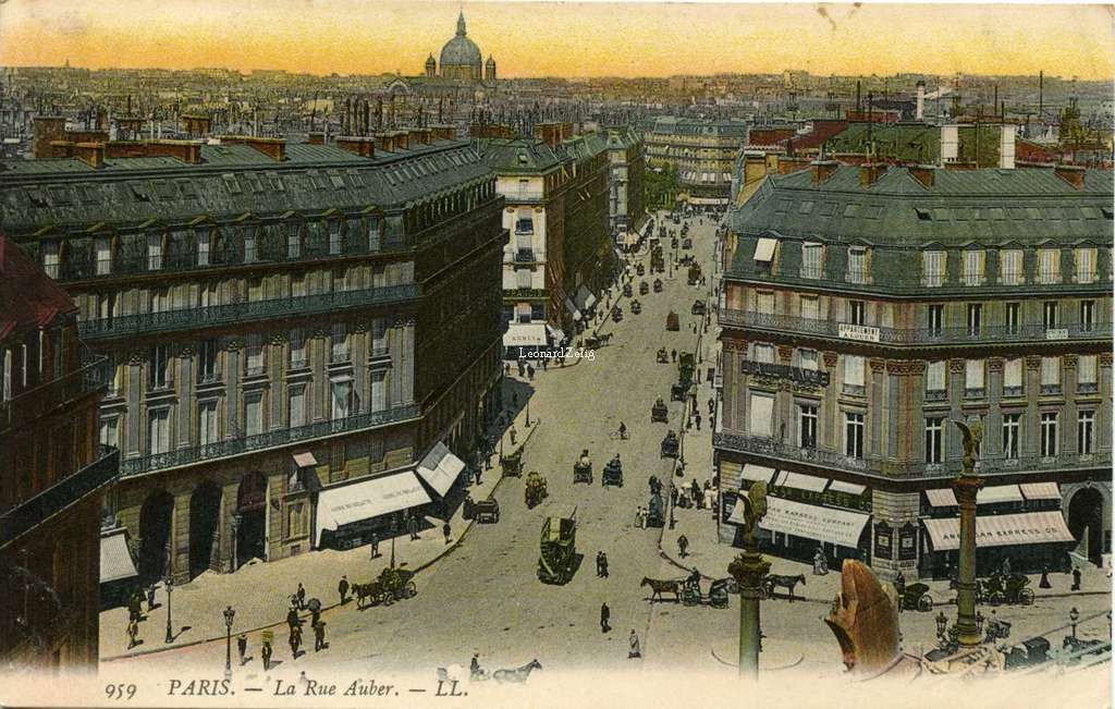 959 - PARIS - La Rue Auber.