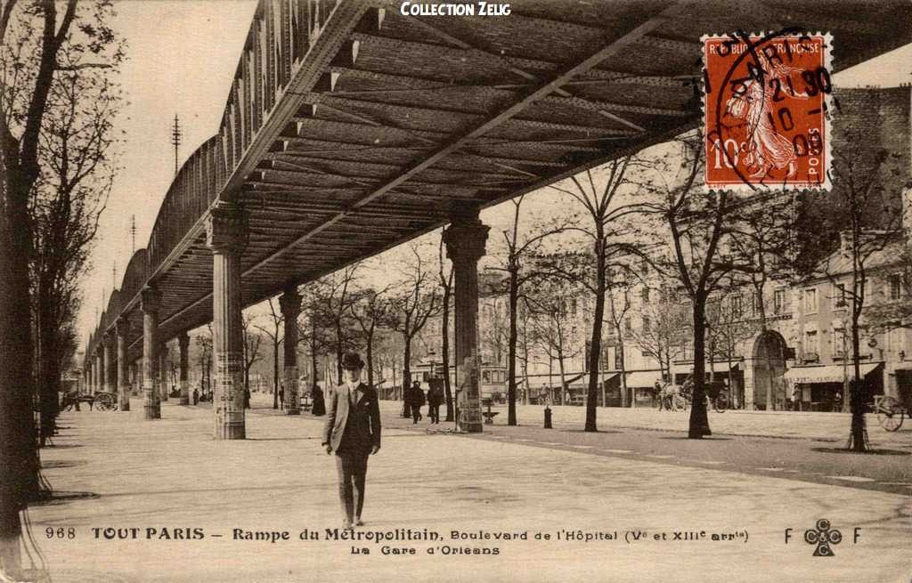 968 - Rampe du Métropolitain - La Gare d'Orléans