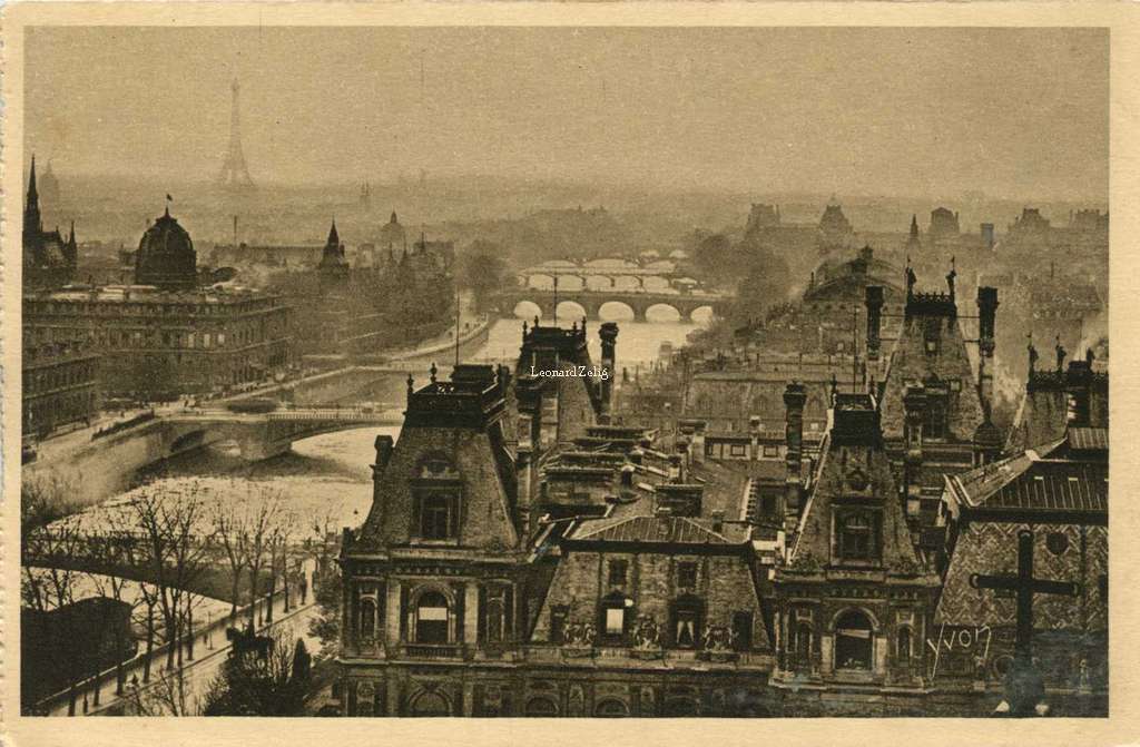 98 - Vue Panoramique de Paris (Perspective des Sept Ponts)