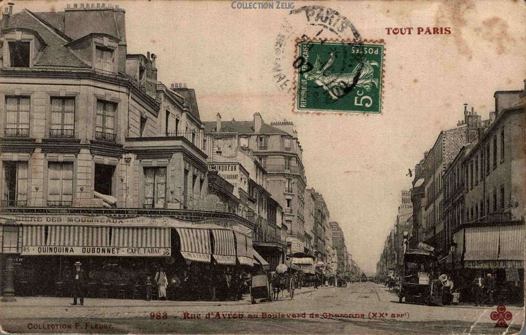 983 - Rue d'Avron et Boulevard de Charonne