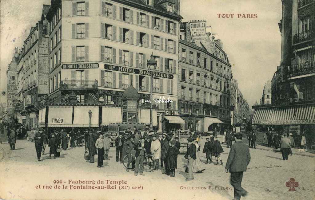 994 - Faubourg du Temple et Rue de la Fontaine-au-Roi