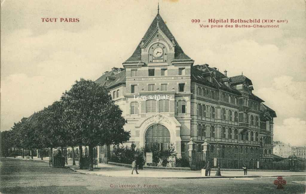999 - Hôpital Rothschild vu des Buttes-Chaumont