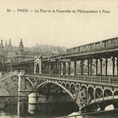 Abeille 86 - Le Pont et la Passerelle du Métropolitain à Passy
