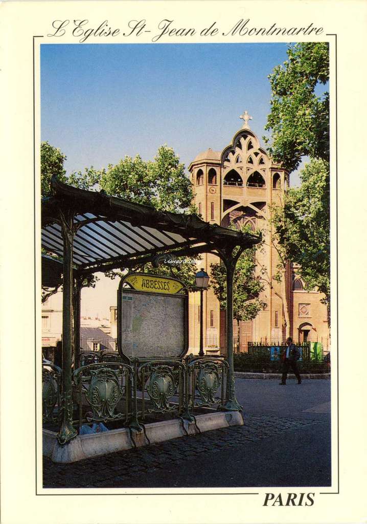 Abeille-Cartes 1959 - PARIS - Eglise Saint-Jean de Montmartre