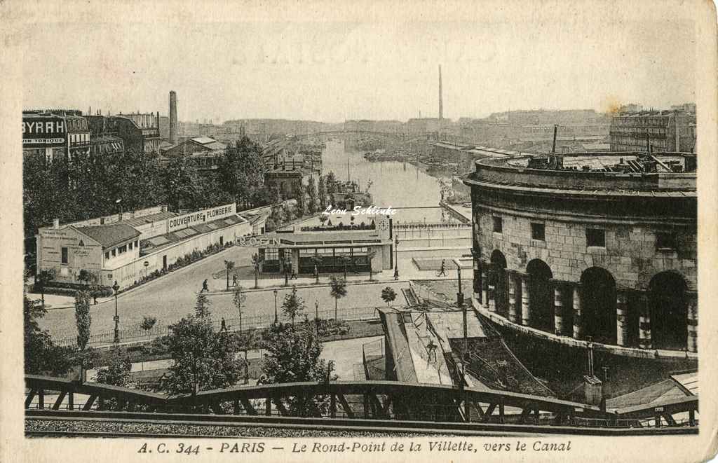 AC 344 - Le Rond-Point de la Villette, vers le Canal