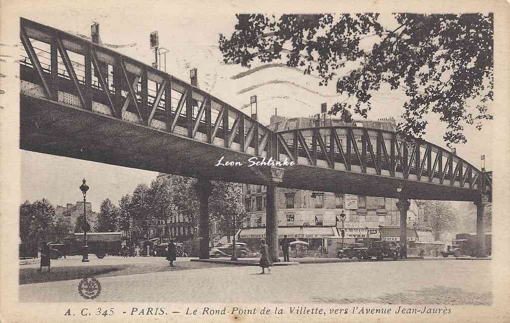 AC 345 - Le Rond·Point de la Villette, vers l'Avenue J.Jaurès