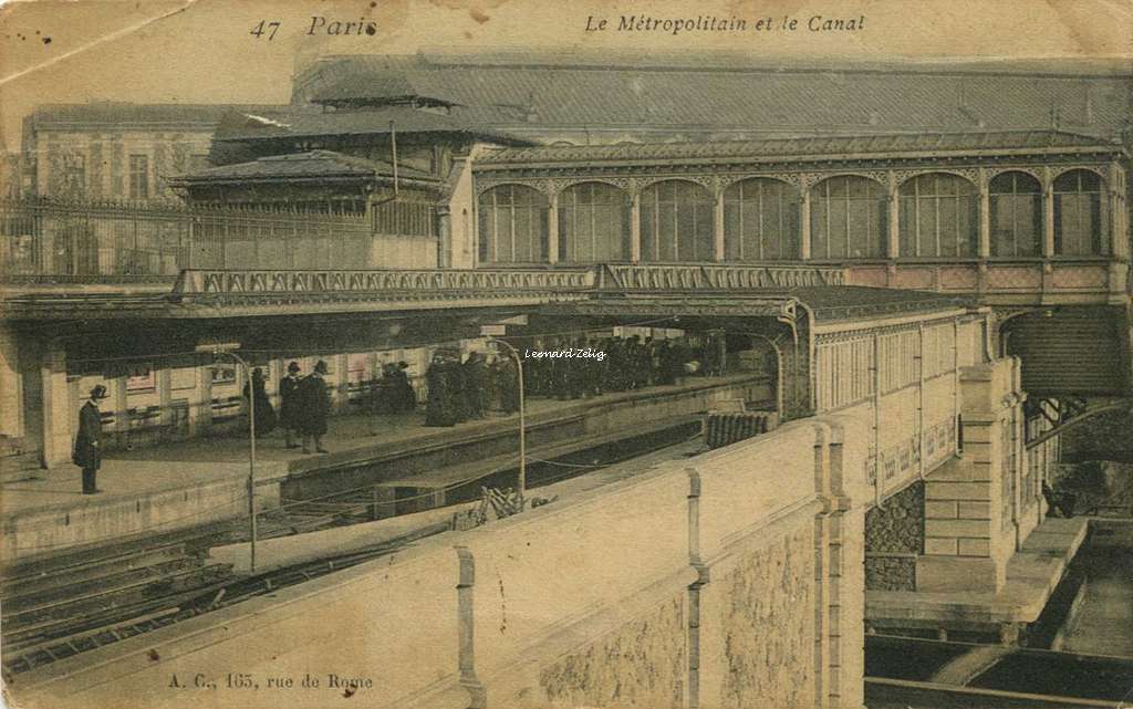 AC 47 - Paris - Le Métropolitain et le Canal