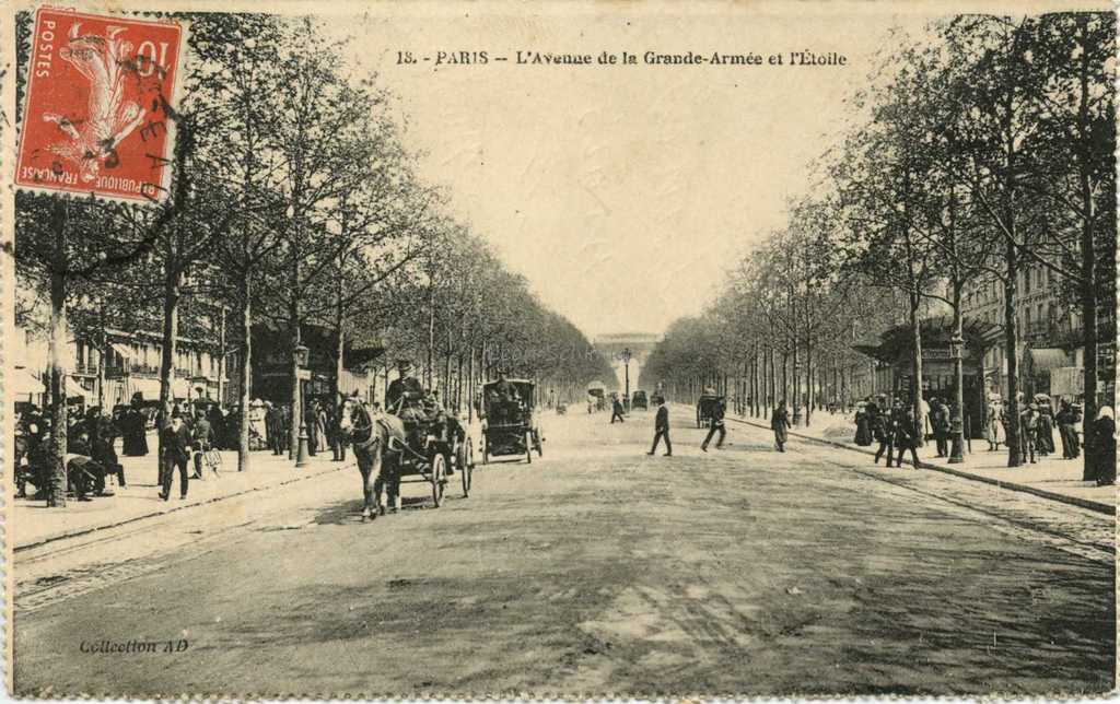 AD 18 - L'Avenue de la Grande-Armée et l'Etoile