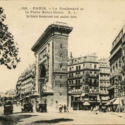 AL 148 - PARIS - Le Boulevard et la Porte Saint-Denis