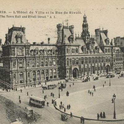 AL 189 - PARIS - L'Hôtel de Ville et la Rue de Rivoli